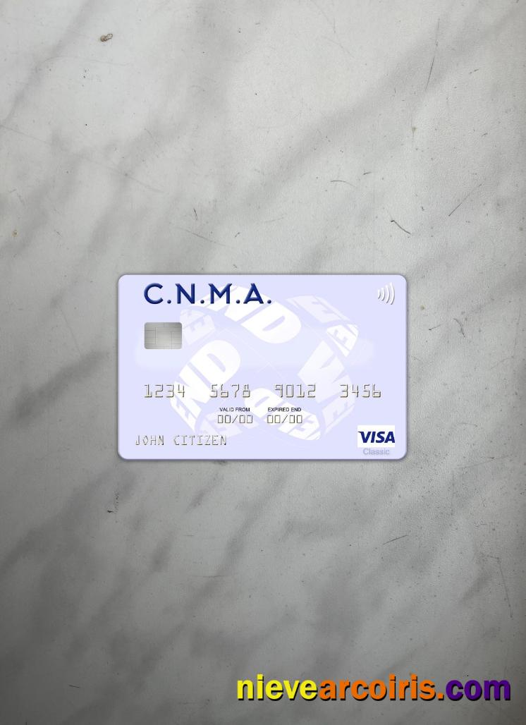 Algeria Caisse Nationale de Mutualité Agricole visa card photolook